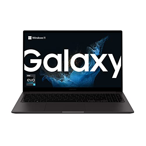 Samsung Galaxy Book2 39,6 cm (15,6 Zoll) Notebook (Intel Core Prozessor i3, 8 GB RAM, 256 GB SSD, Windows 11 Home) inklusive 36 Monate Garantie [Exclusiv bei Amazon], Graphite