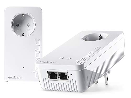 devolo Magic 2 Wifi AC Starter Kit: Ideal für Home Office und Streaming, Weltweit schnellstes Powerline-Starterkit für zuverlässiges WLAN ac einfach via Stromleitung, bis 2400 Mbit/s